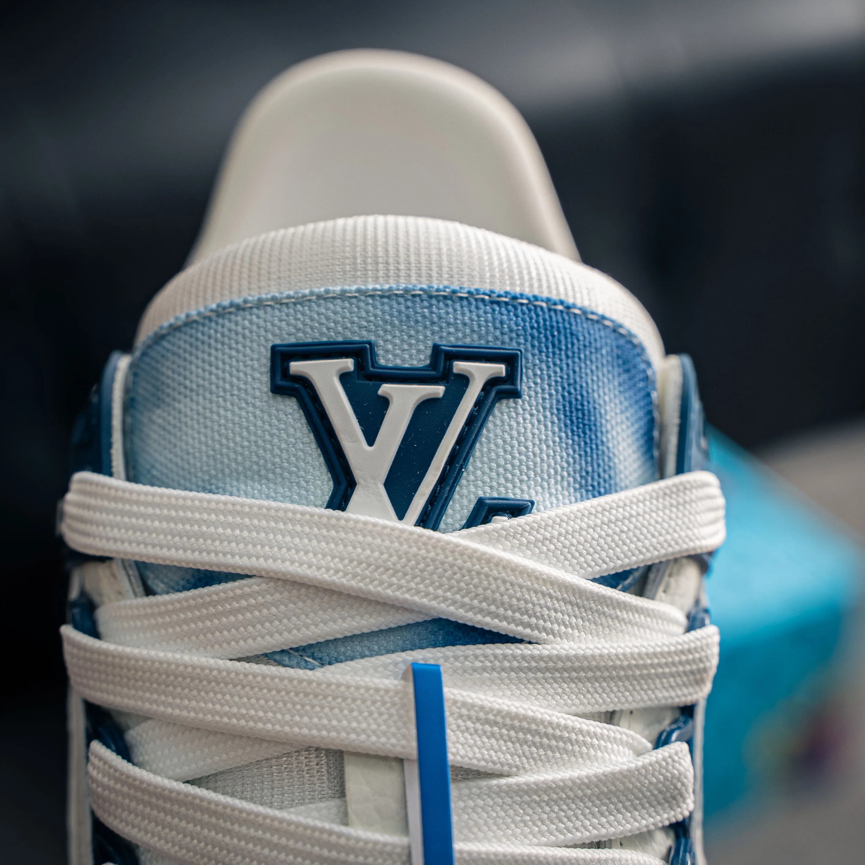 【YS 】 Louis Vuitton LV Trainer Blue ✦ ， ✦ White ， ✦ Lace-Up ，